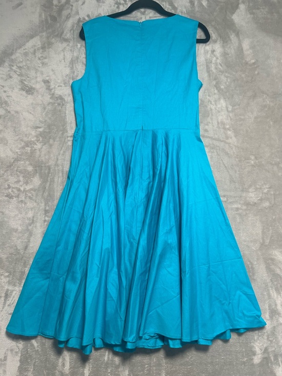 Grace Karin Sleeveless Fit And Flare Dress Women’s XL Blue - Picture 2 of 7